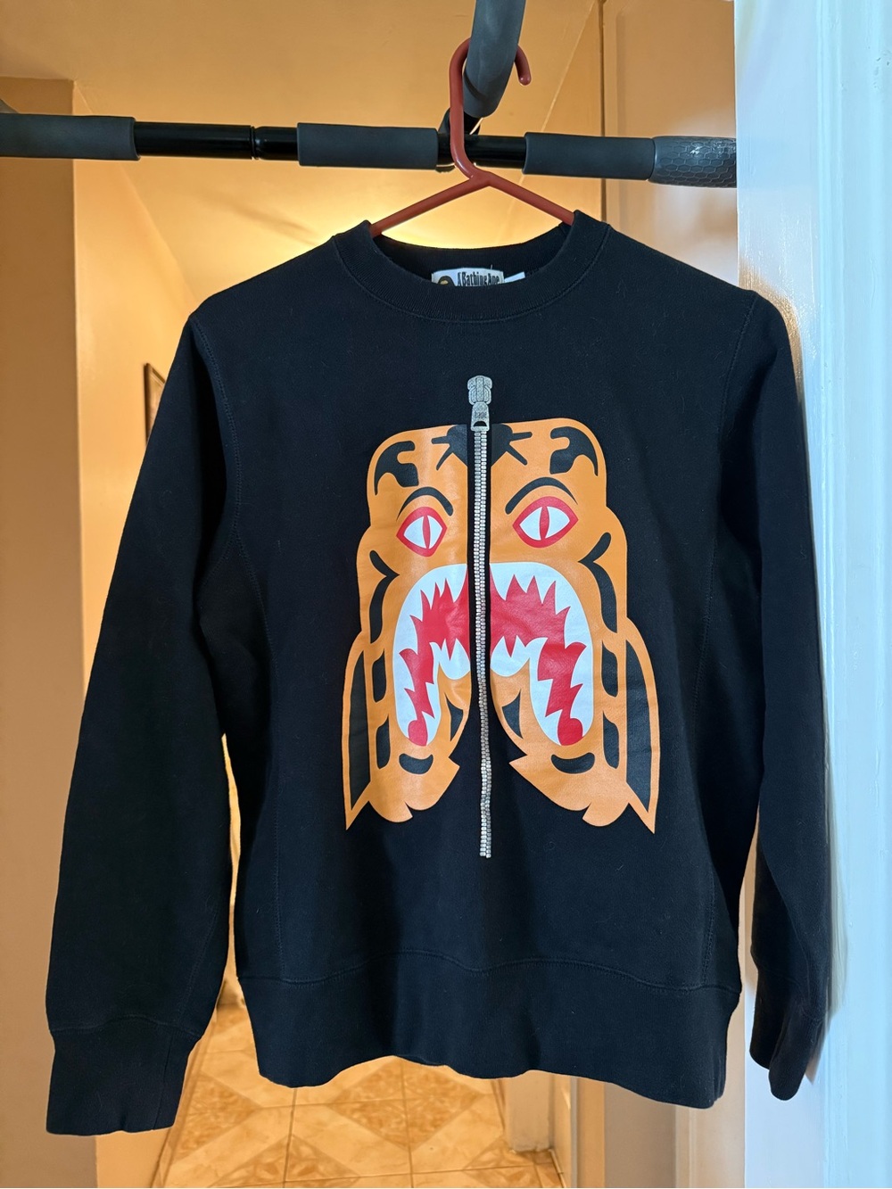 Medium A Bathing Ape Funthera Militia Crewneck Sweatshirt Excellent Condition